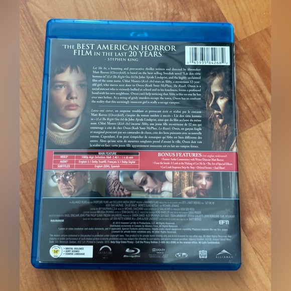 4/$10 Let Me In Blu-Ray - Picture 2 of 2